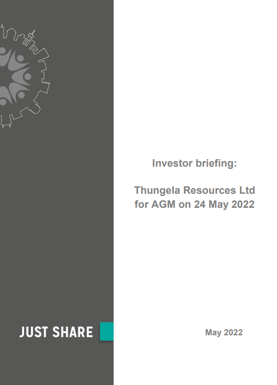 220519 Briefing Thungela Ltd 2022 AGM