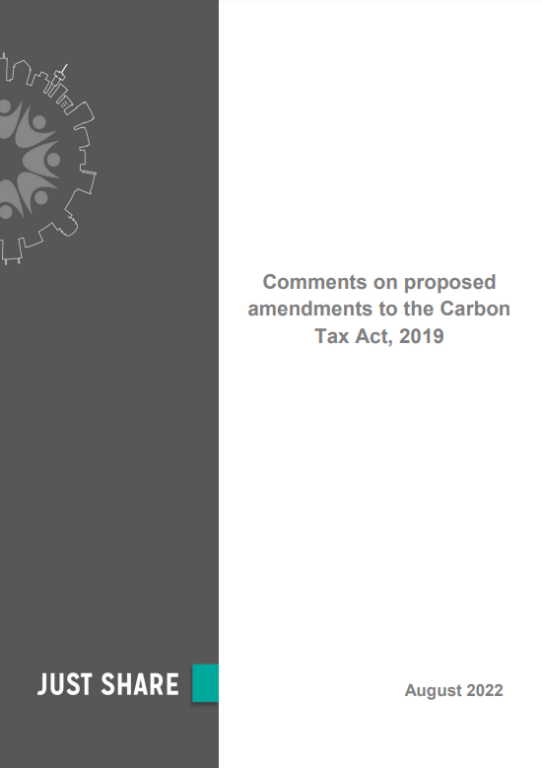 2208 Comments on proposed amendments to the Carbon Tax Act 2019